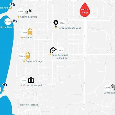 Sunny Vibes & Balcony With Pool Apartment Espinho (Aveiro)