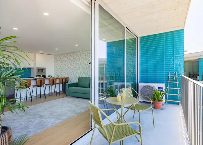 Apartament Sunny Vibes & Balcony With Pool Espinho (Aveiro)